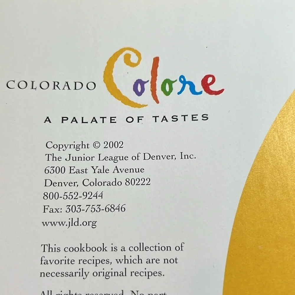 Colorado Colore A Palate of Tastes